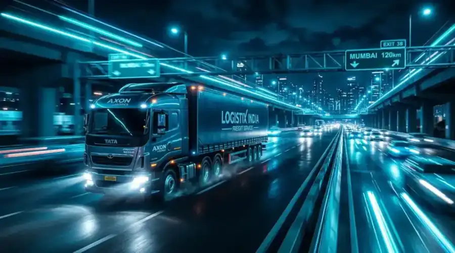 Best Transport & Logistics Company in Faridabad – GPS-tracked truck fleet operating overnight across India